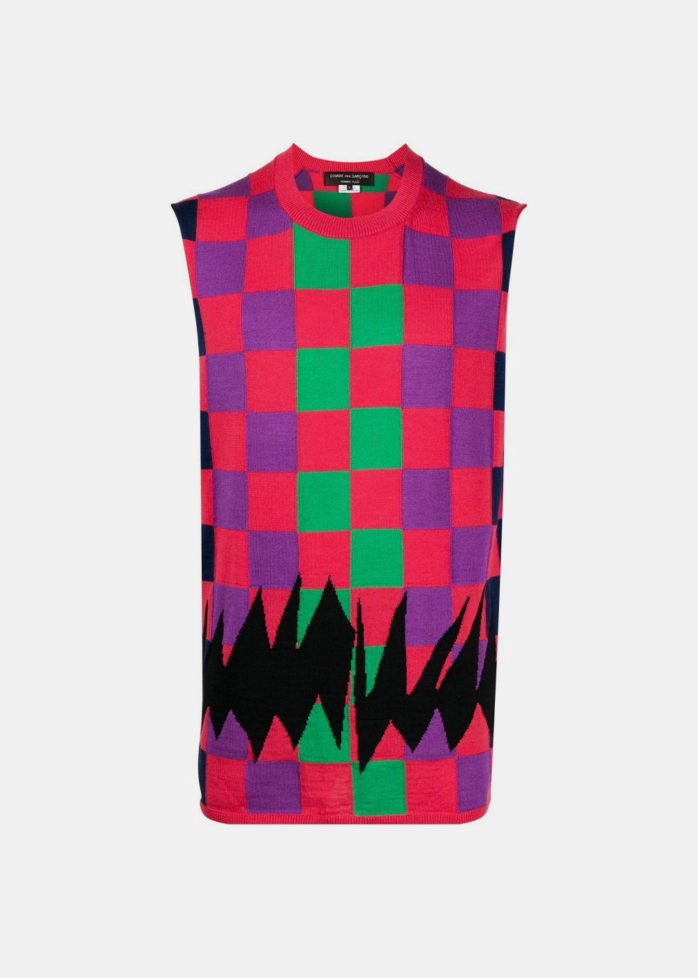 Оригінальна Multicolor Patterned Tank Top Comme des garcons – боковий вид