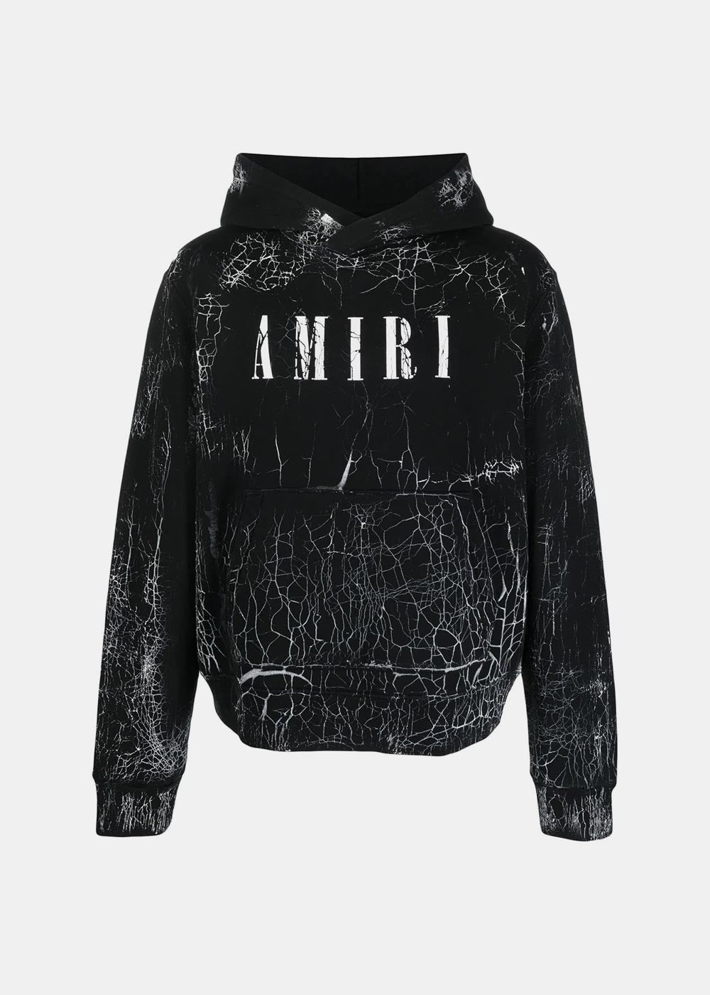 Оригінальна Black Cracked Dye Core Logo Hoodie Amiri – боковий вид