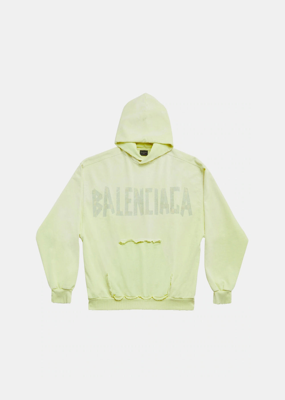 Yellow Ripped Pocket Hoodie Balenciaga оригінал – Купити в Україні – боковий вид