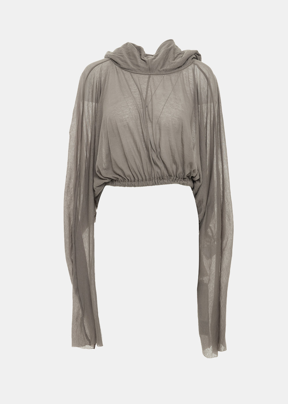 Dust Cropped Hooded Tunic Rick owens – Гарантія оригінальності – боковий вид