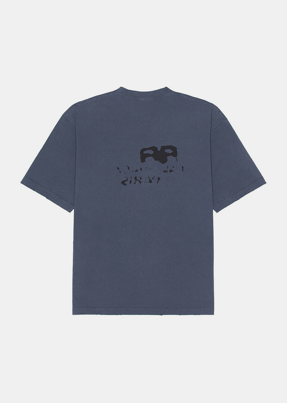 Оригінальна Blue Logo-Print T-Shirt Balenciaga – вид ззаду