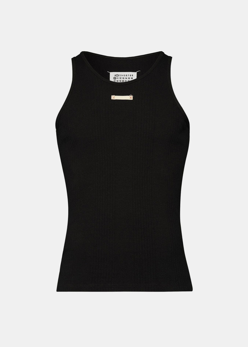 Black Logo-Patch Tank Top Maison margiela оригінал – Купити в Україні – боковий вид
