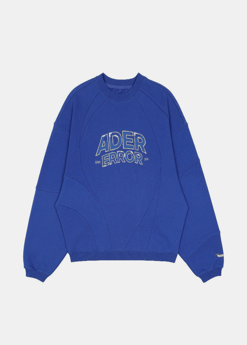 Blue Logo-Patch Panelled Sweatshirt Ader error оригінал – Купити в Україні – боковий вид