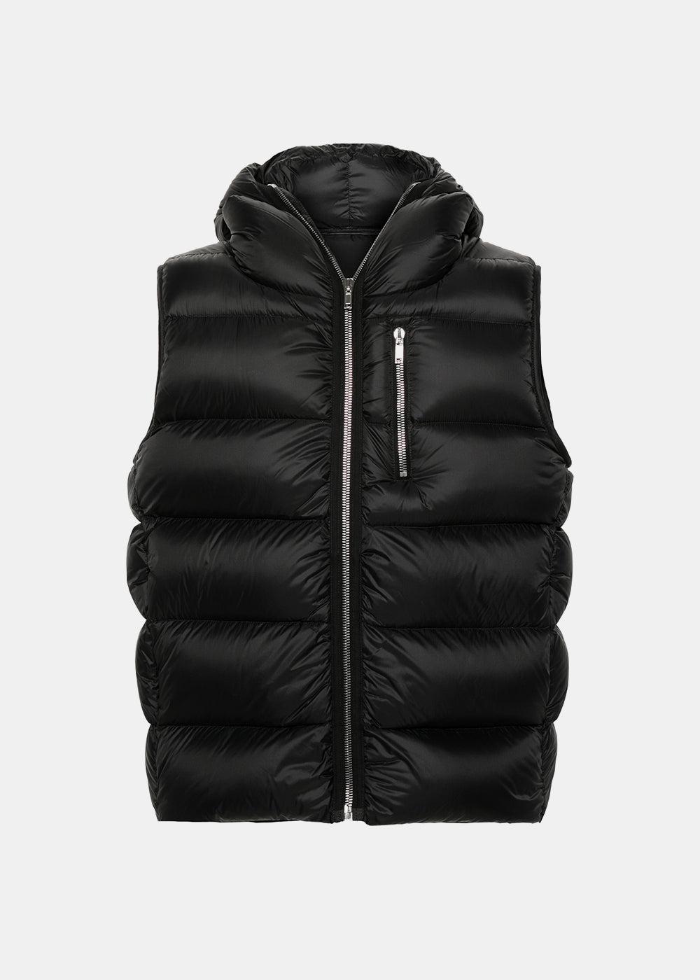 Black Sealed Padded Gilet Rick owens оригінал – Купити в Україні – боковий вид