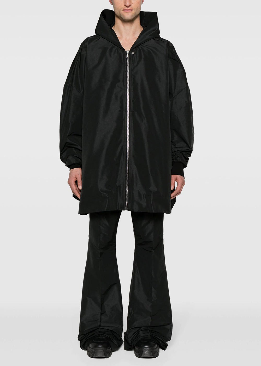 Оригінальна Black Jumbo Peter Hooded Coat Rick owens – вид ззаду