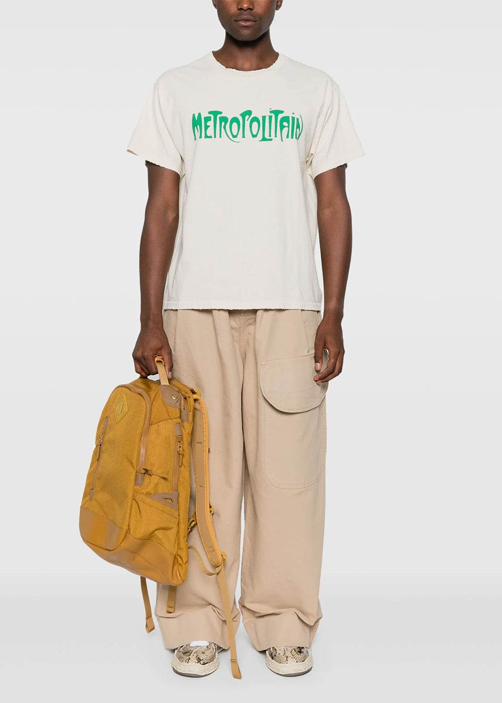 Archival White Self Title T-Shirt Gallery department – Гарантія оригінальності – вид ззаду
