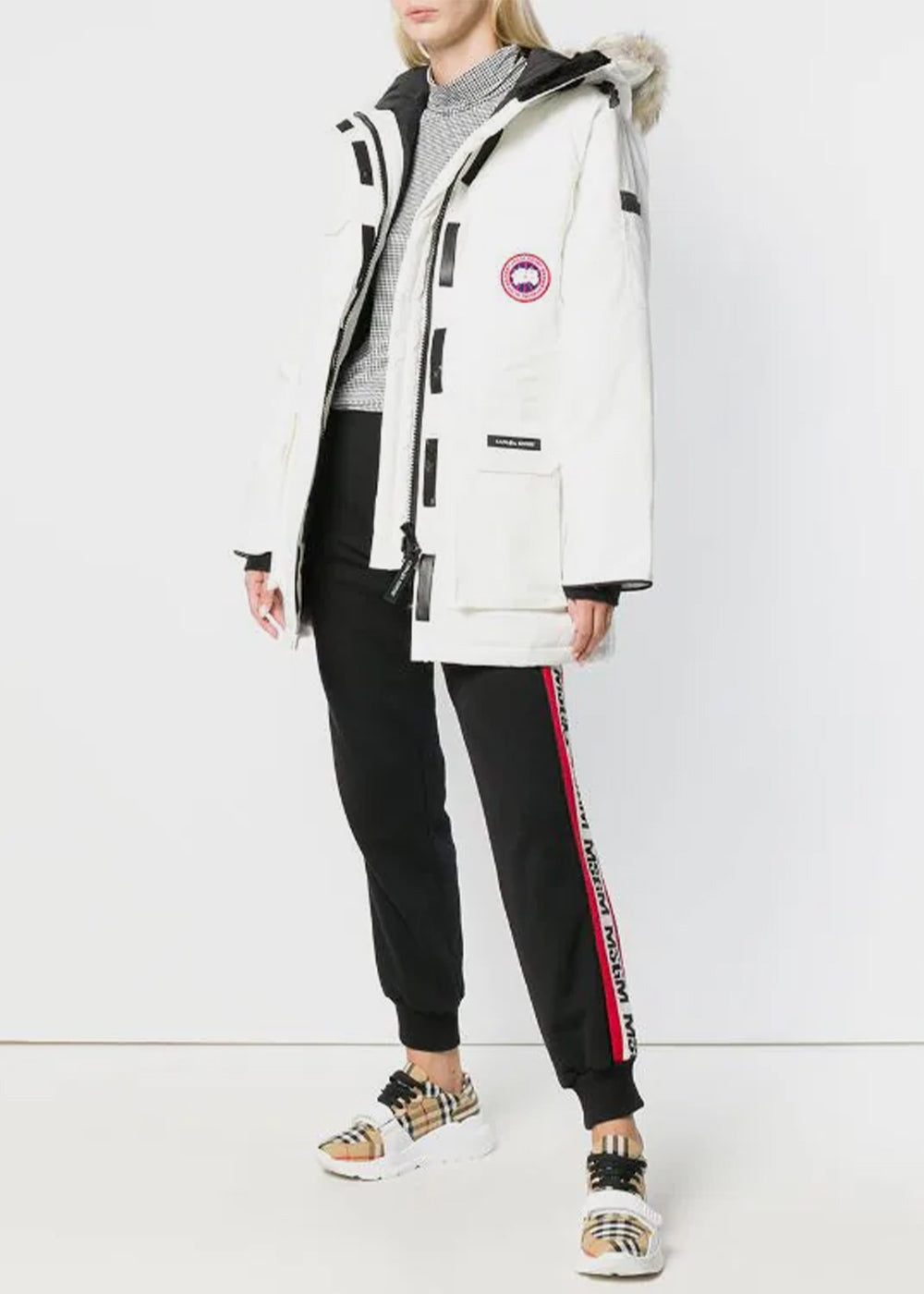 White Expedition Down Parka Canada goose – Гарантія оригінальності – вид ззаду