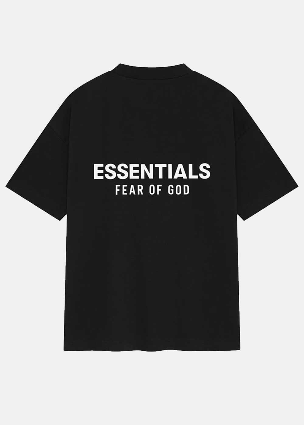 Jet Black Classic Fit T-Shirt Fear of god – Гарантія оригінальності – вид ззаду