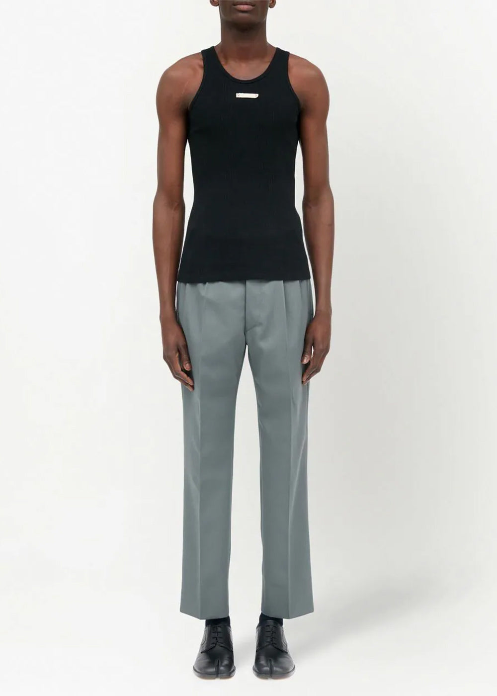 Black Logo-Patch Tank Top Maison margiela оригінал – Купити в Україні – вид ззаду