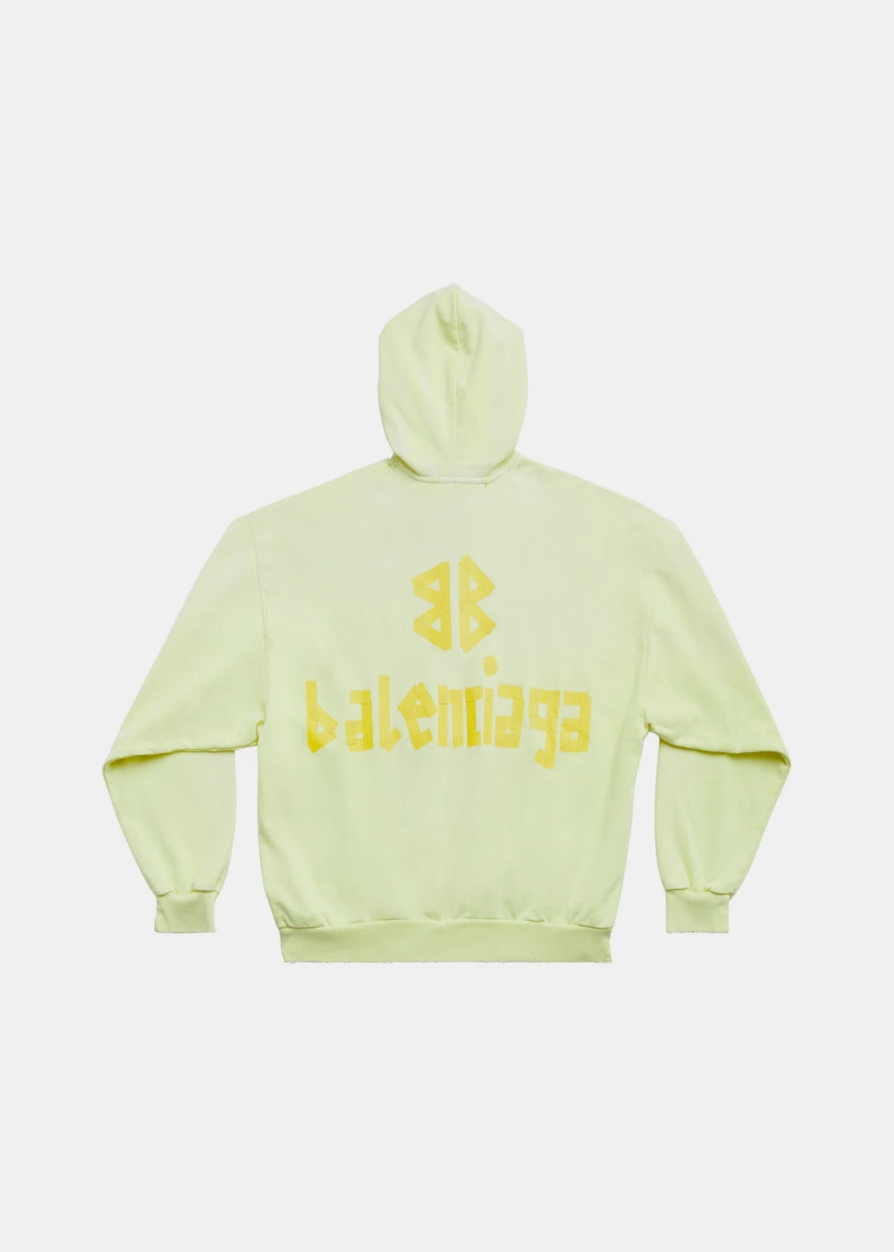 Yellow Ripped Pocket Hoodie Balenciaga оригінал – Купити в Україні – вид ззаду