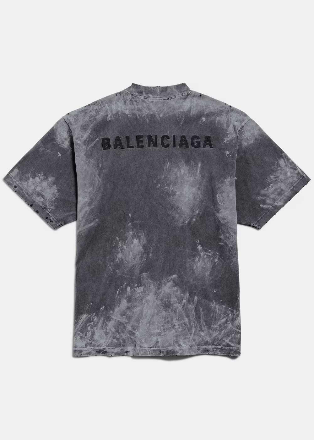 Оригінальна Black Medium Fit T-Shirt Balenciaga – вид ззаду