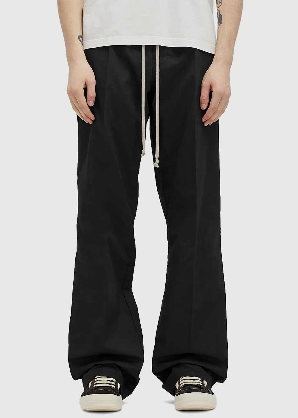Оригінальна Black Dietrich Drawstring Pants Rick owens – вид ззаду