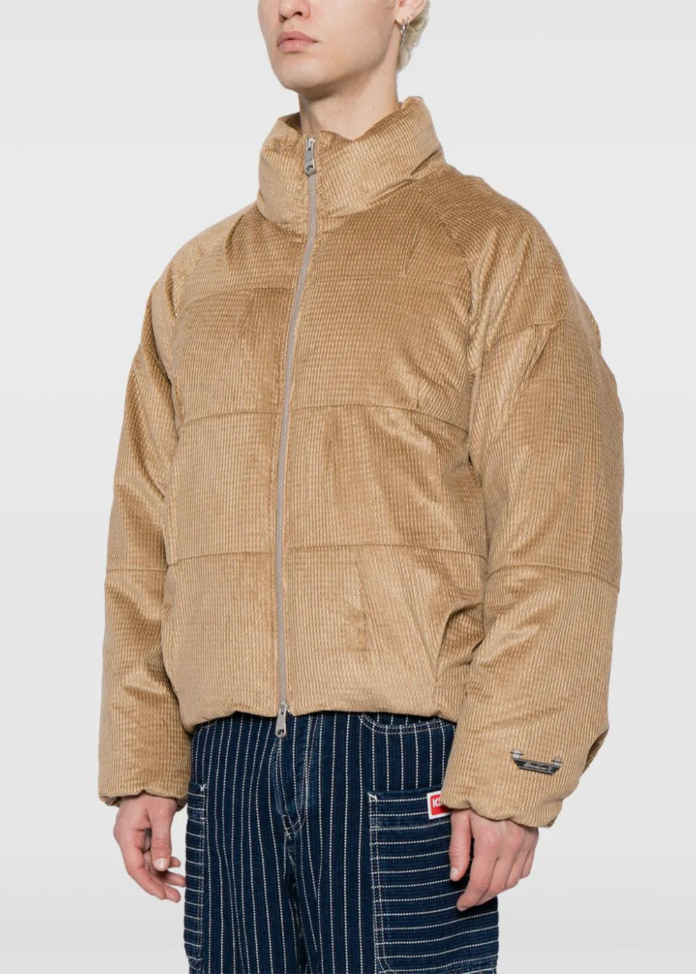 Оригінальна Beige Chenille Puffer Jacket Ader error – вид ззаду