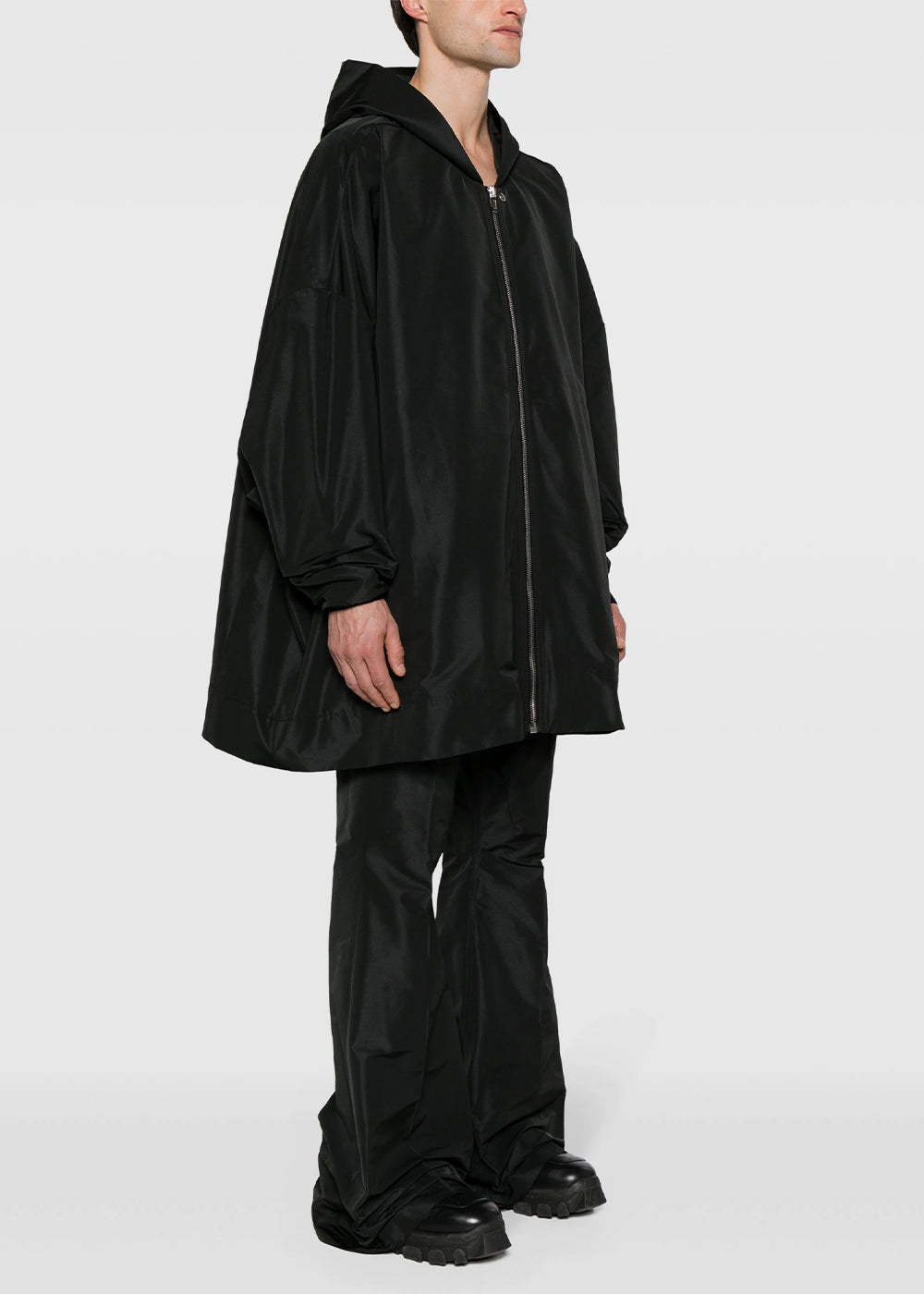 Оригінальна Black Jumbo Peter Hooded Coat Rick owens – детальний вид