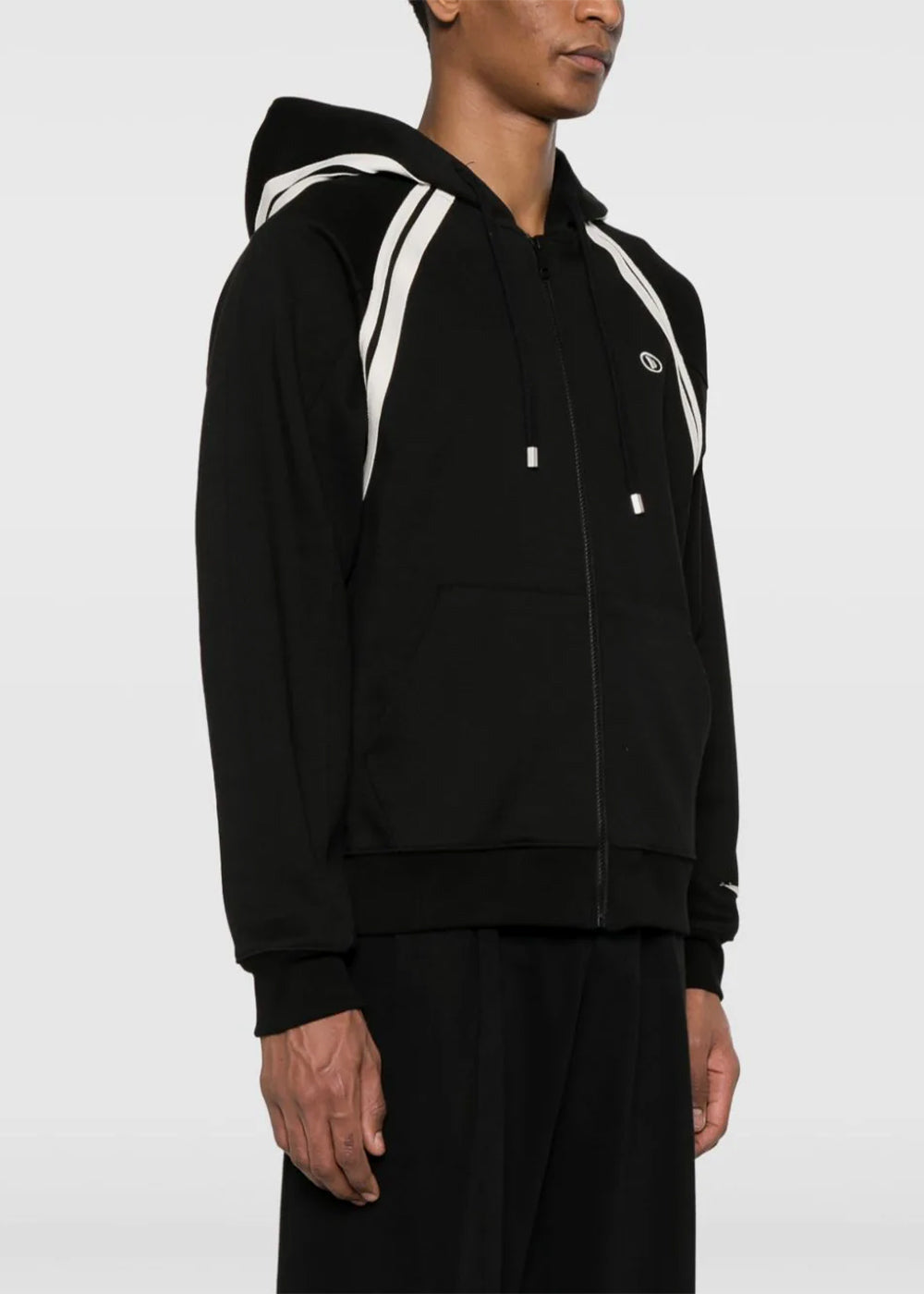 Black Zip Up Hoodie Ader error – Гарантія оригінальності – вид ззаду