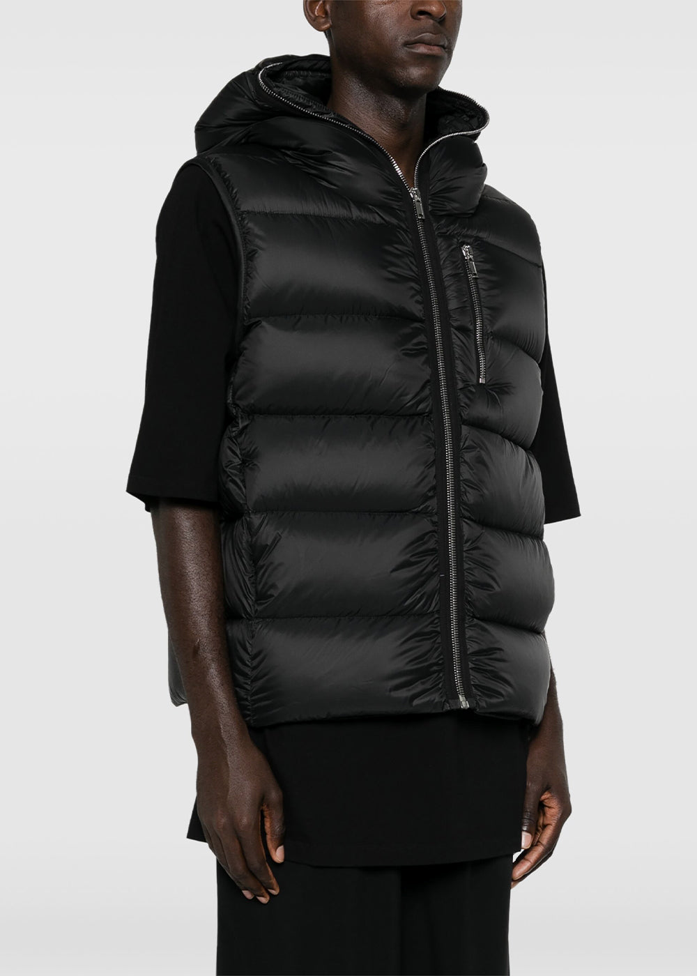 Black Sealed Padded Gilet Rick owens оригінал – Купити в Україні – детальний вид