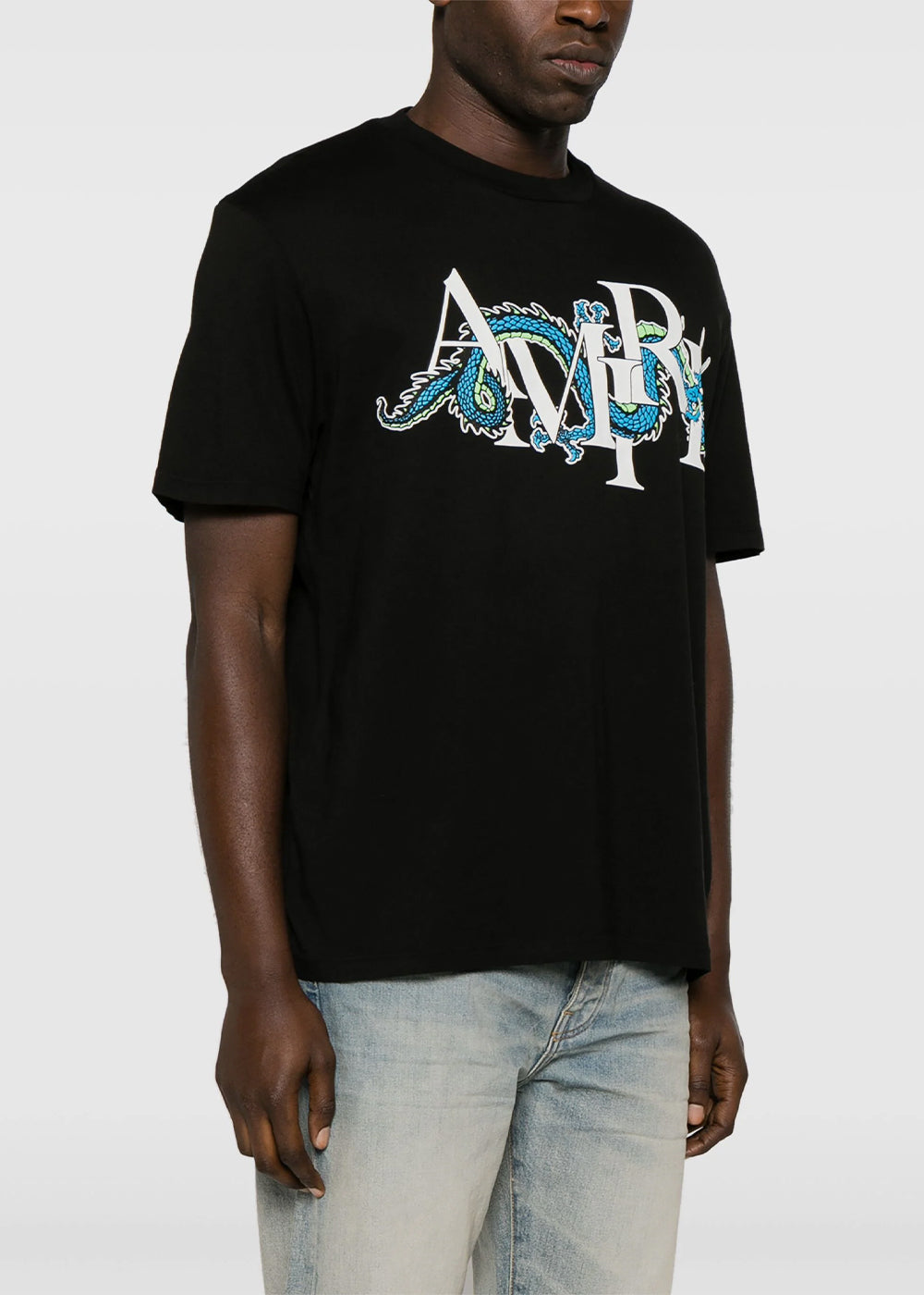 Оригінальна Black Cny Dragon T-Shirt Amiri – вид ззаду