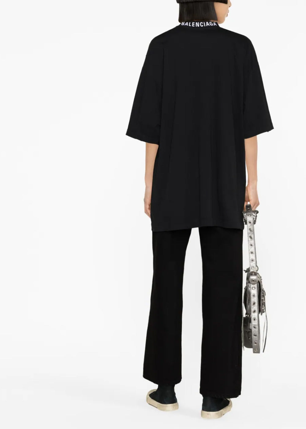Black Distressed T-Shirt Balenciaga – Гарантія оригінальності – збільшений вид