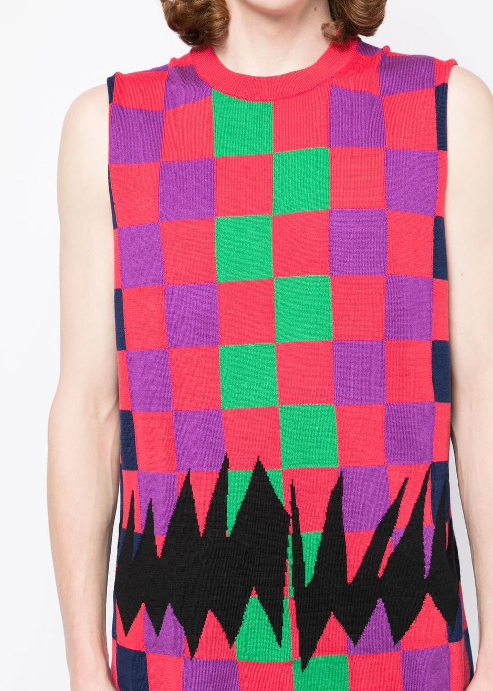 Оригінальна Multicolor Patterned Tank Top Comme des garcons – збільшений вид