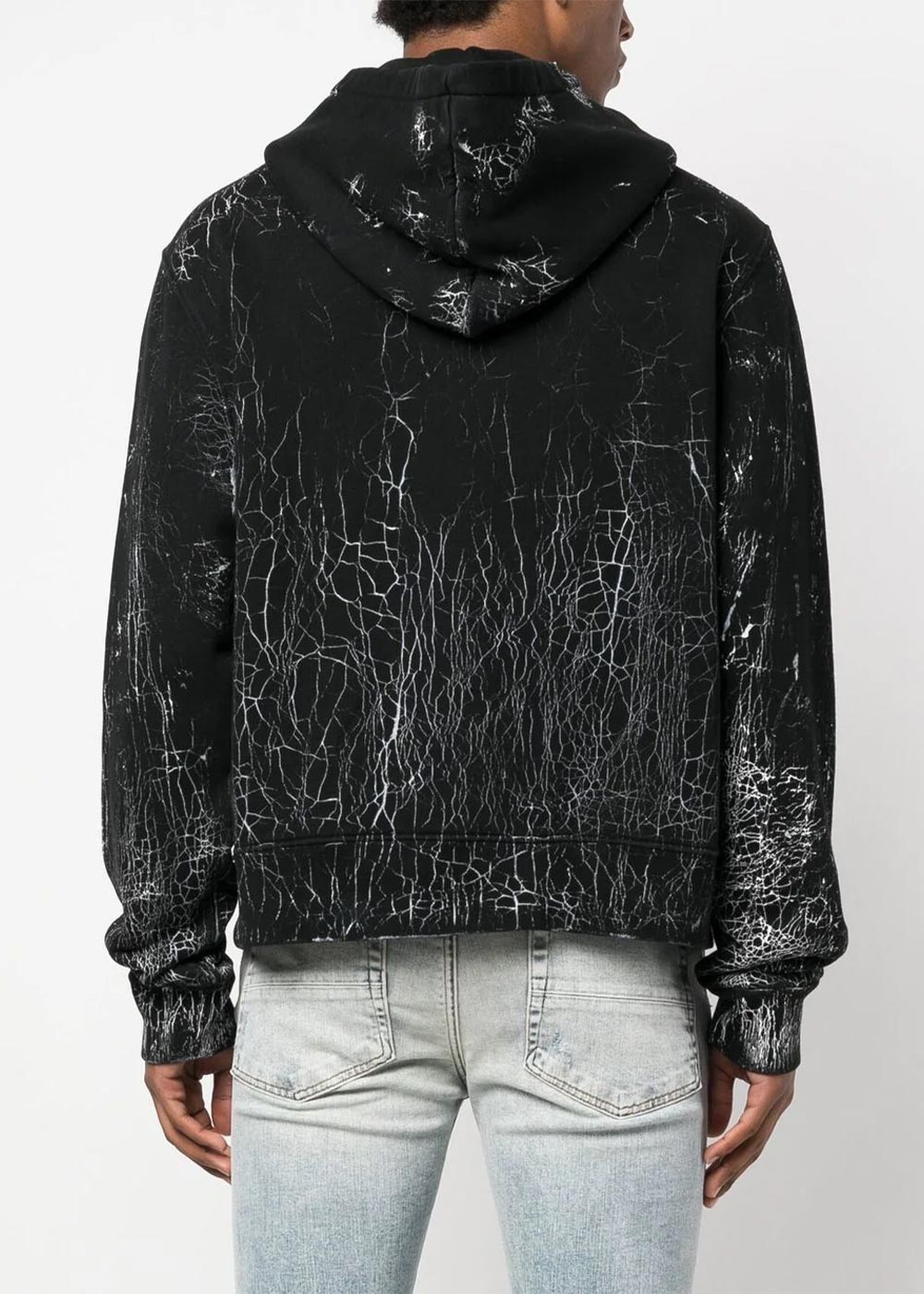 Оригінальна Black Cracked Dye Core Logo Hoodie Amiri – збільшений вид