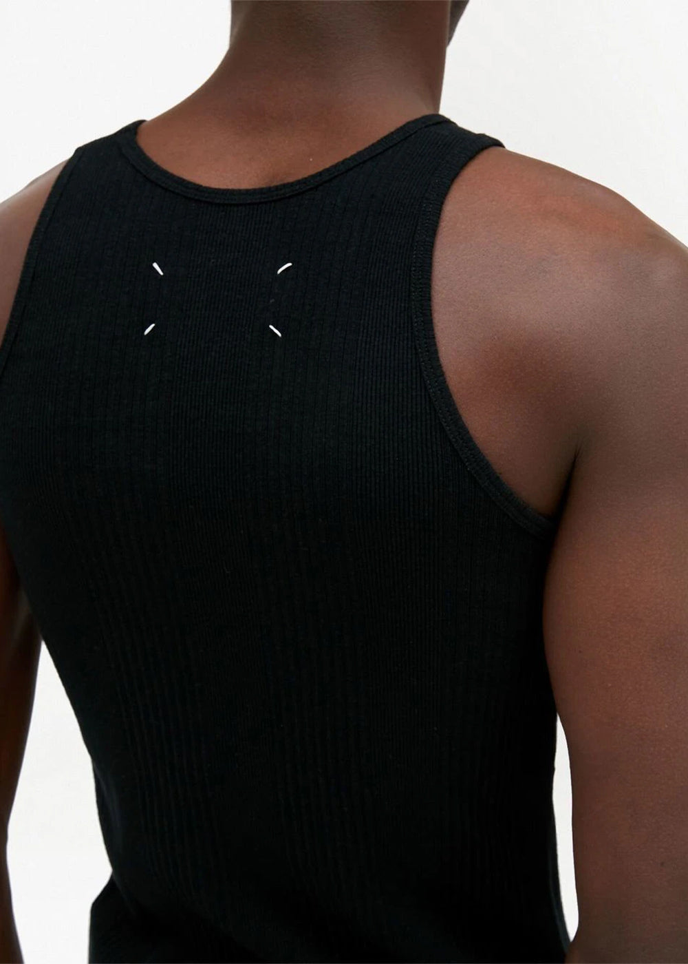 Black Logo-Patch Tank Top Maison margiela оригінал – Купити в Україні – збільшений вид