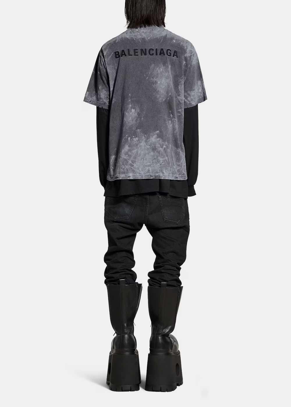 Оригінальна Black Medium Fit T-Shirt Balenciaga – збільшений вид