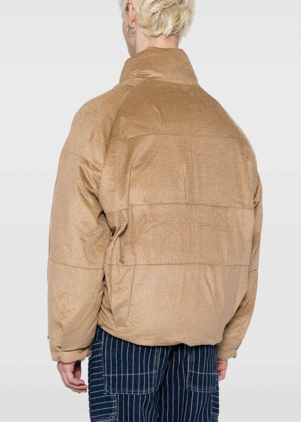 Оригінальна Beige Chenille Puffer Jacket Ader error – детальний вид