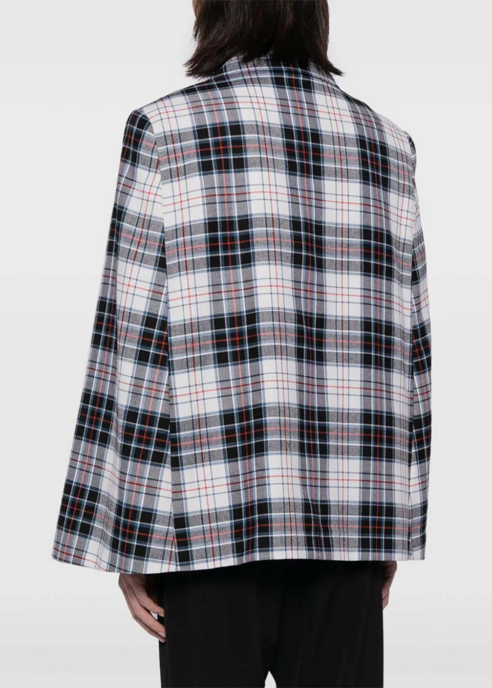 Multicolor Check-Pattern Wool Blazer Comme des garcons – Гарантія оригінальності – детальний вид