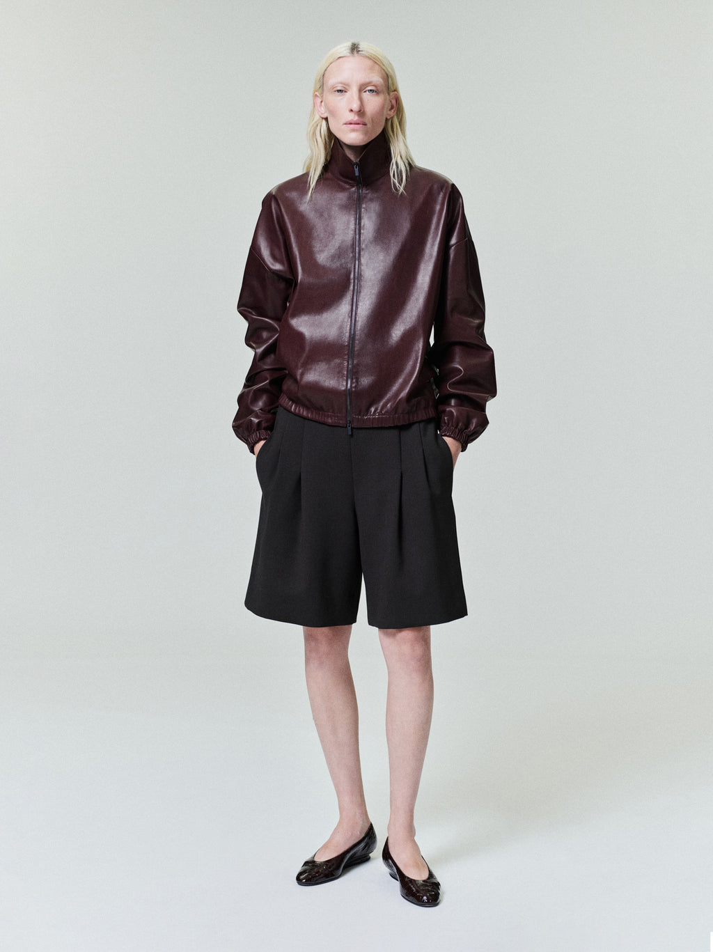 Womens Leather Track Jacket Fear of god – Гарантія оригінальності – вид ззаду