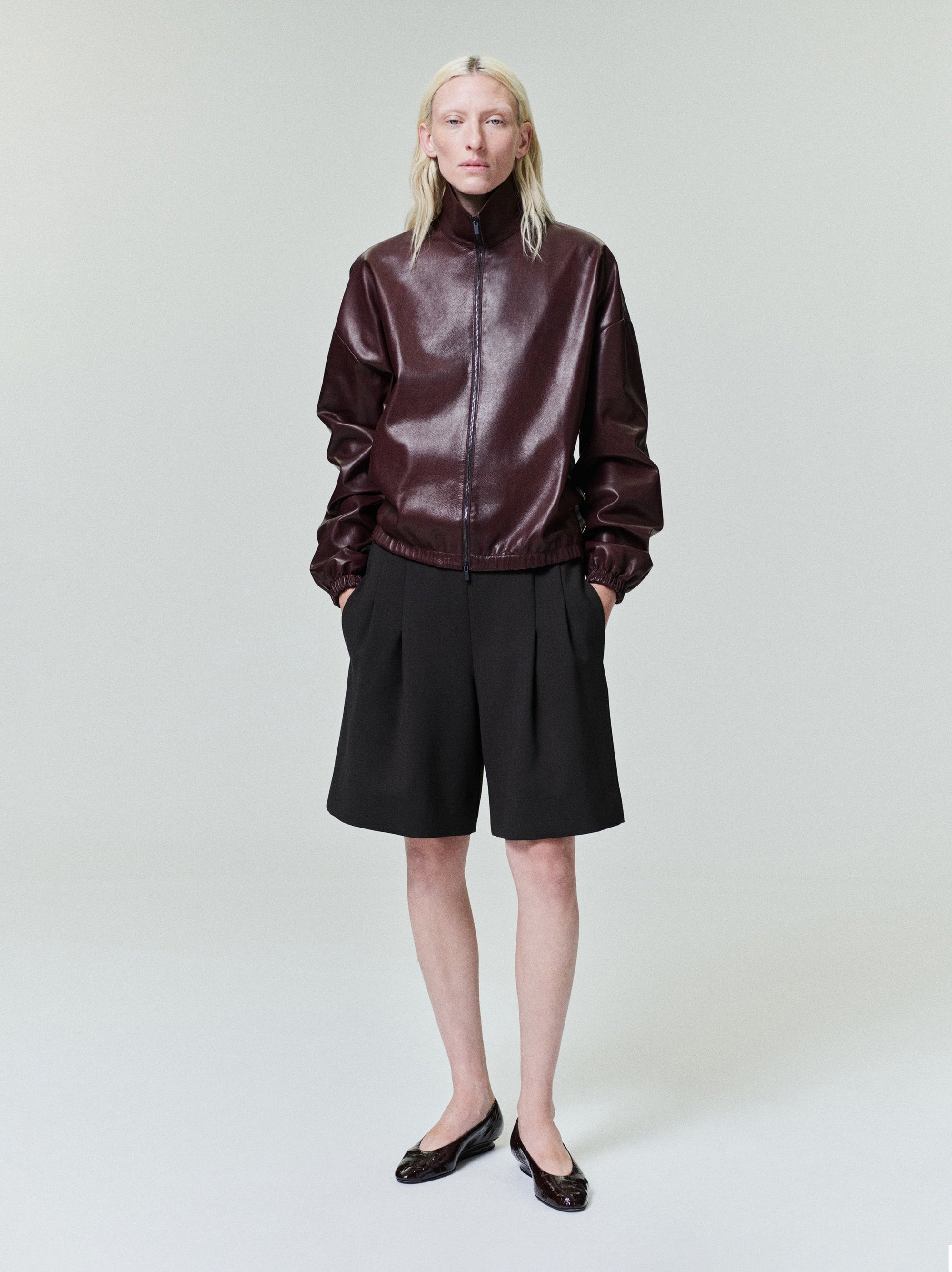 Womens Leather Track Jacket Fear of god – Гарантія оригінальності – вид ззаду