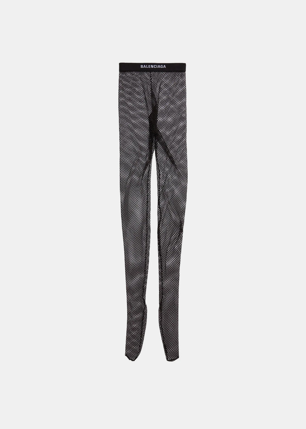 Black Logo Band Mesh Tights Balenciaga оригінал – Купити в Україні – боковий вид