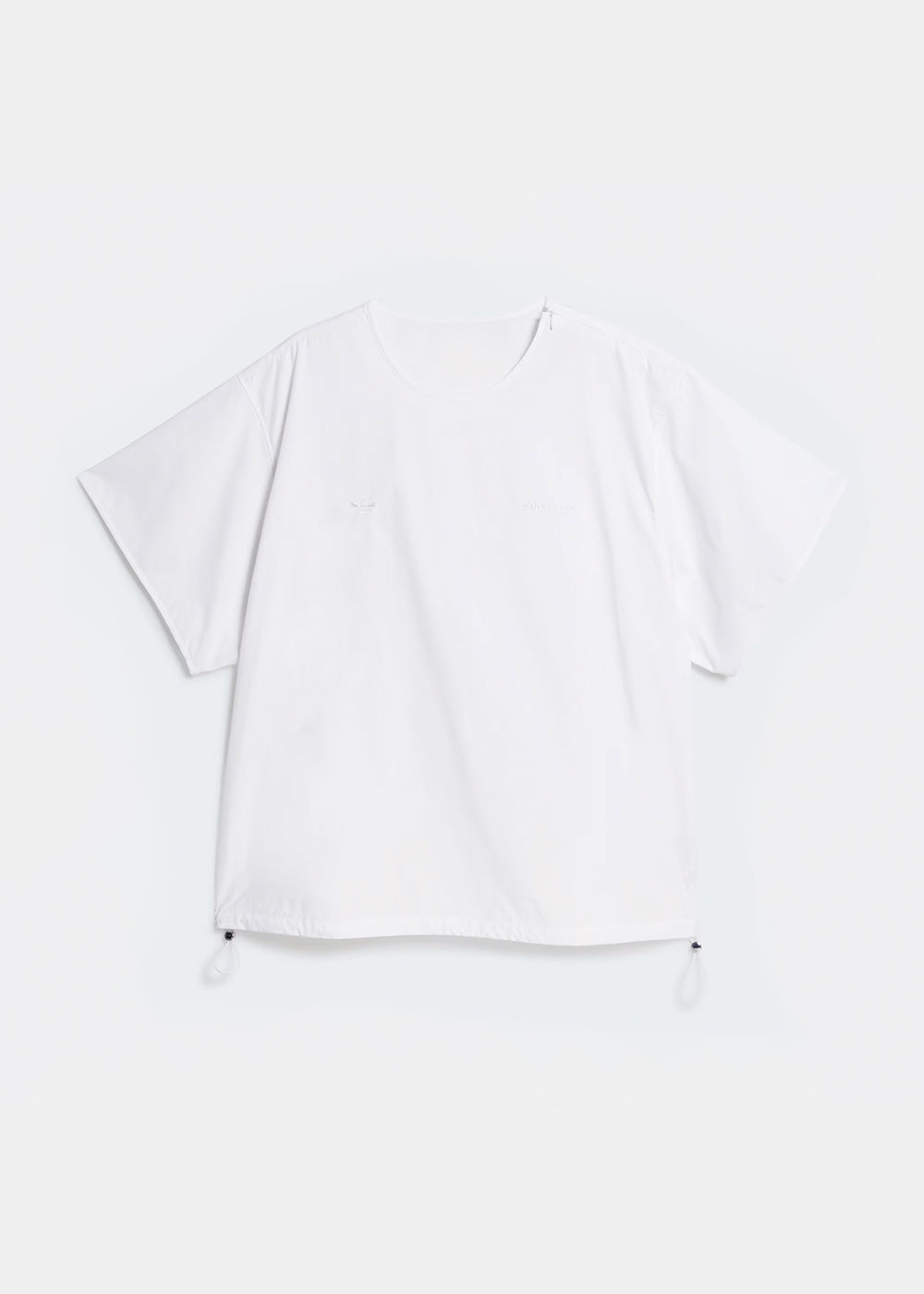 White Poplin Pullover Top Adidas оригінал – Купити в Україні – боковий вид - ADIDAS