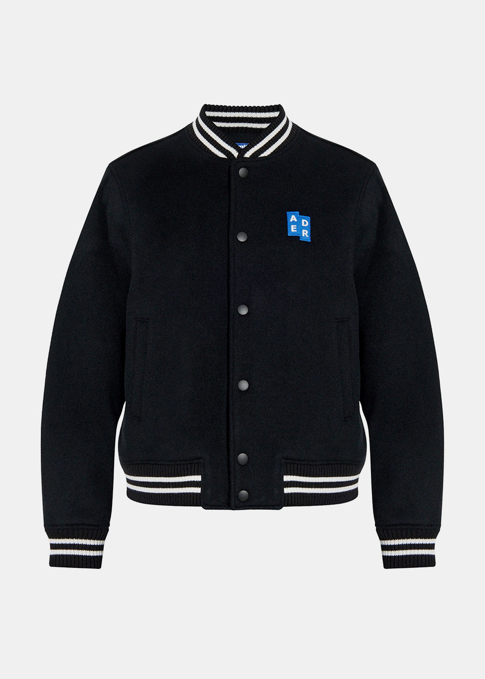 Black Trs Tag Varsity Jacket Ader error – Гарантія оригінальності – боковий вид