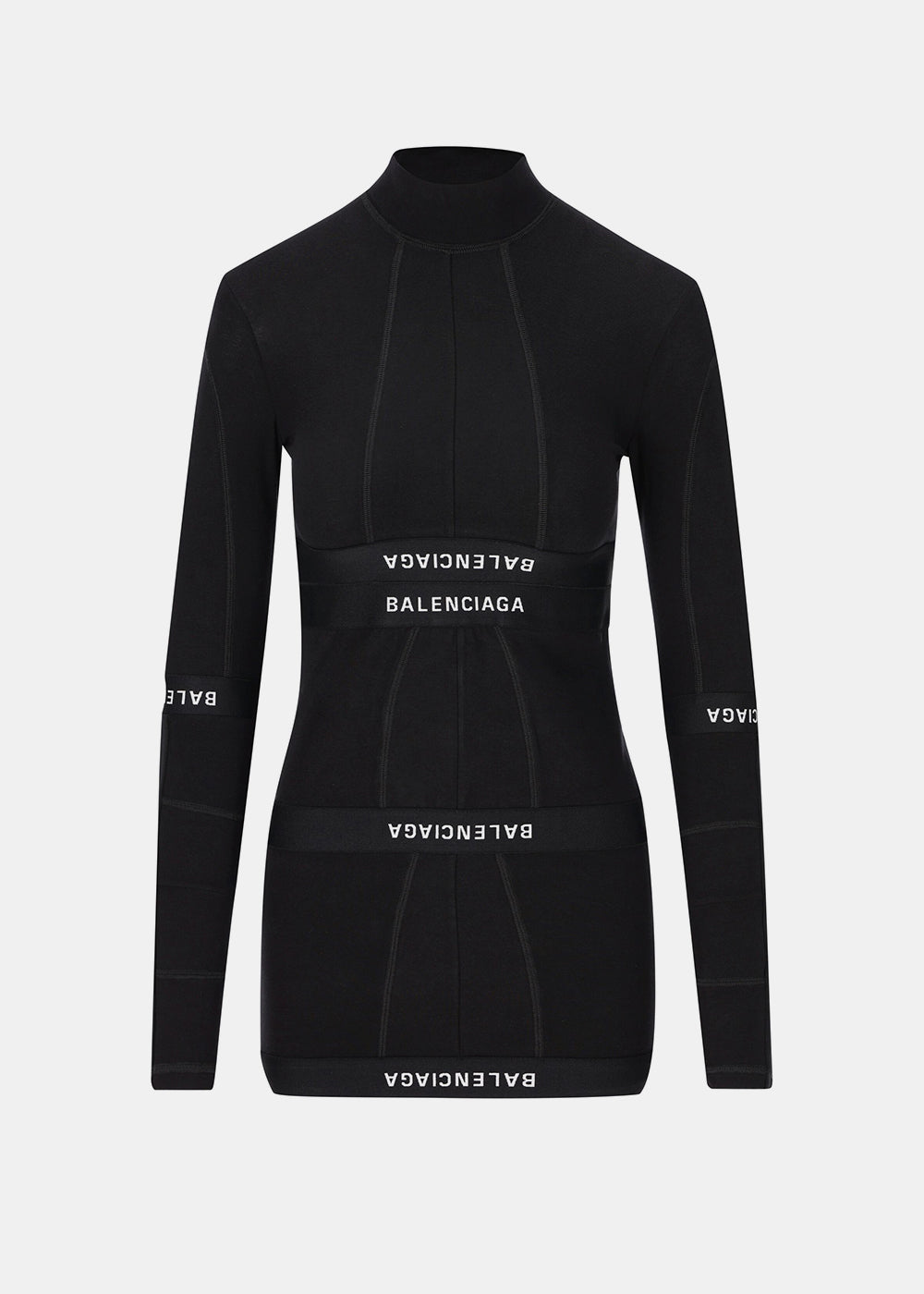 Оригінальна Black Patched Brief Dress Balenciaga – боковий вид