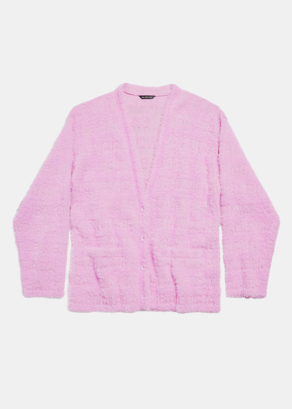 Pink Furry Cardigan Balenciaga – Гарантія оригінальності – боковий вид