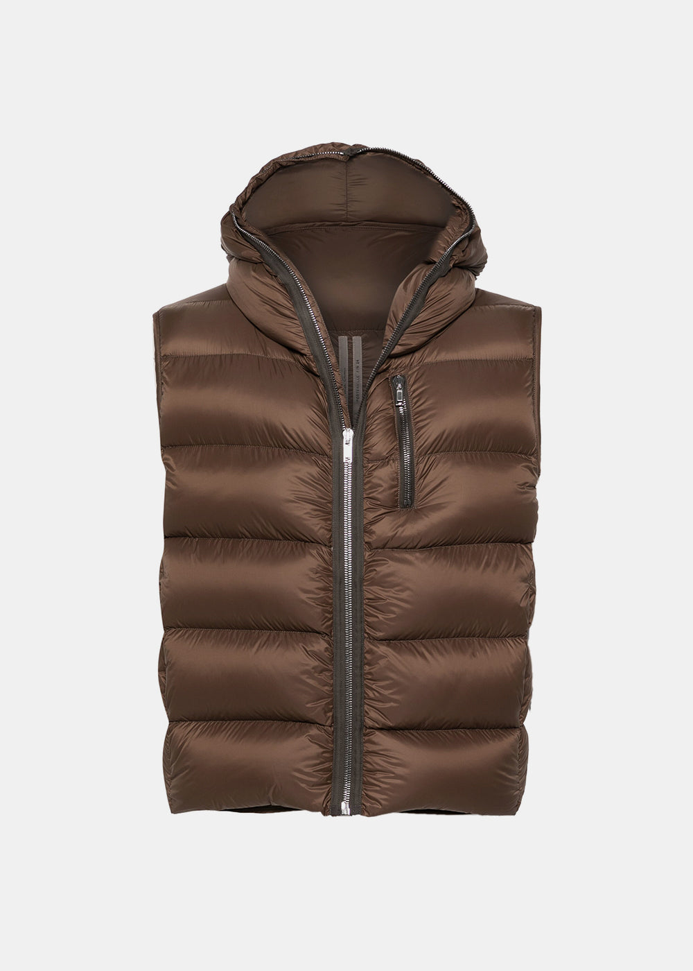 Оригінальна Fawn Sealed Padded Gilet Rick owens – боковий вид