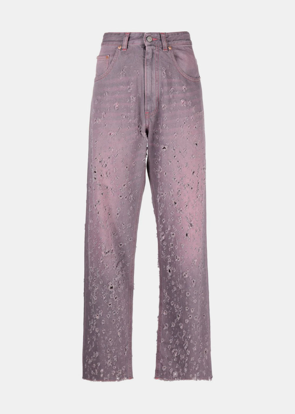 Оригінальна Purple Distressed-Effect Jeans Maison margiela – боковий вид
