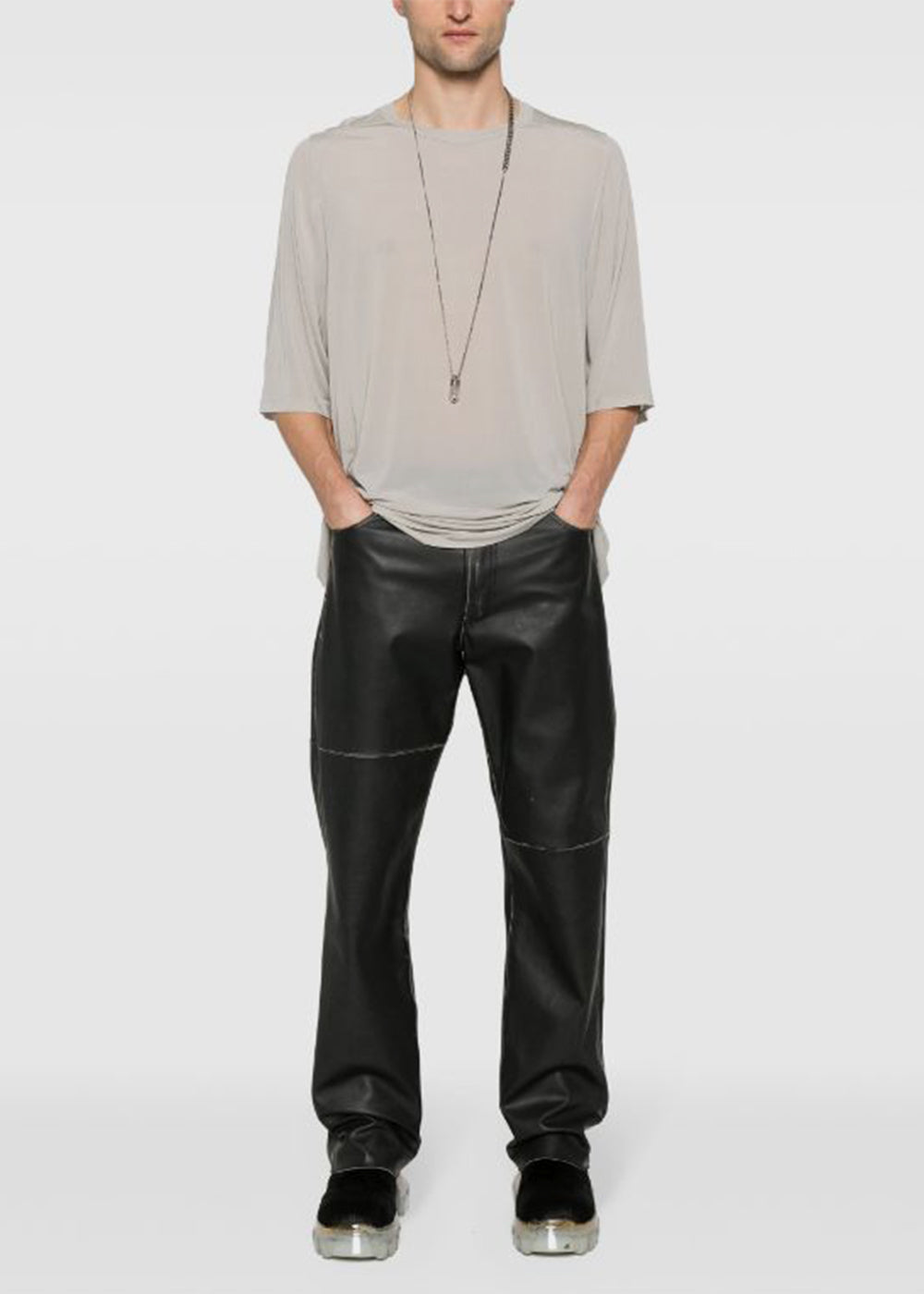 Pearl Stretch T-Shirt Rick owens – Гарантія оригінальності – вид ззаду