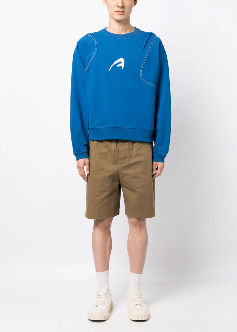 Оригінальна Blue Logo-Embroidered Sweatshirt Ader error – вид ззаду