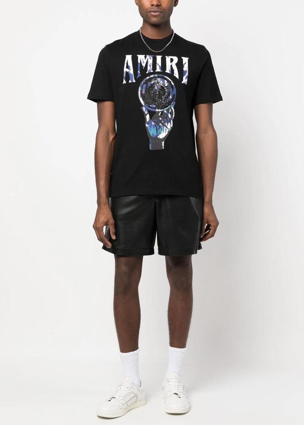 Black Crystal Ball T-Shirt Amiri – Гарантія оригінальності – вид ззаду