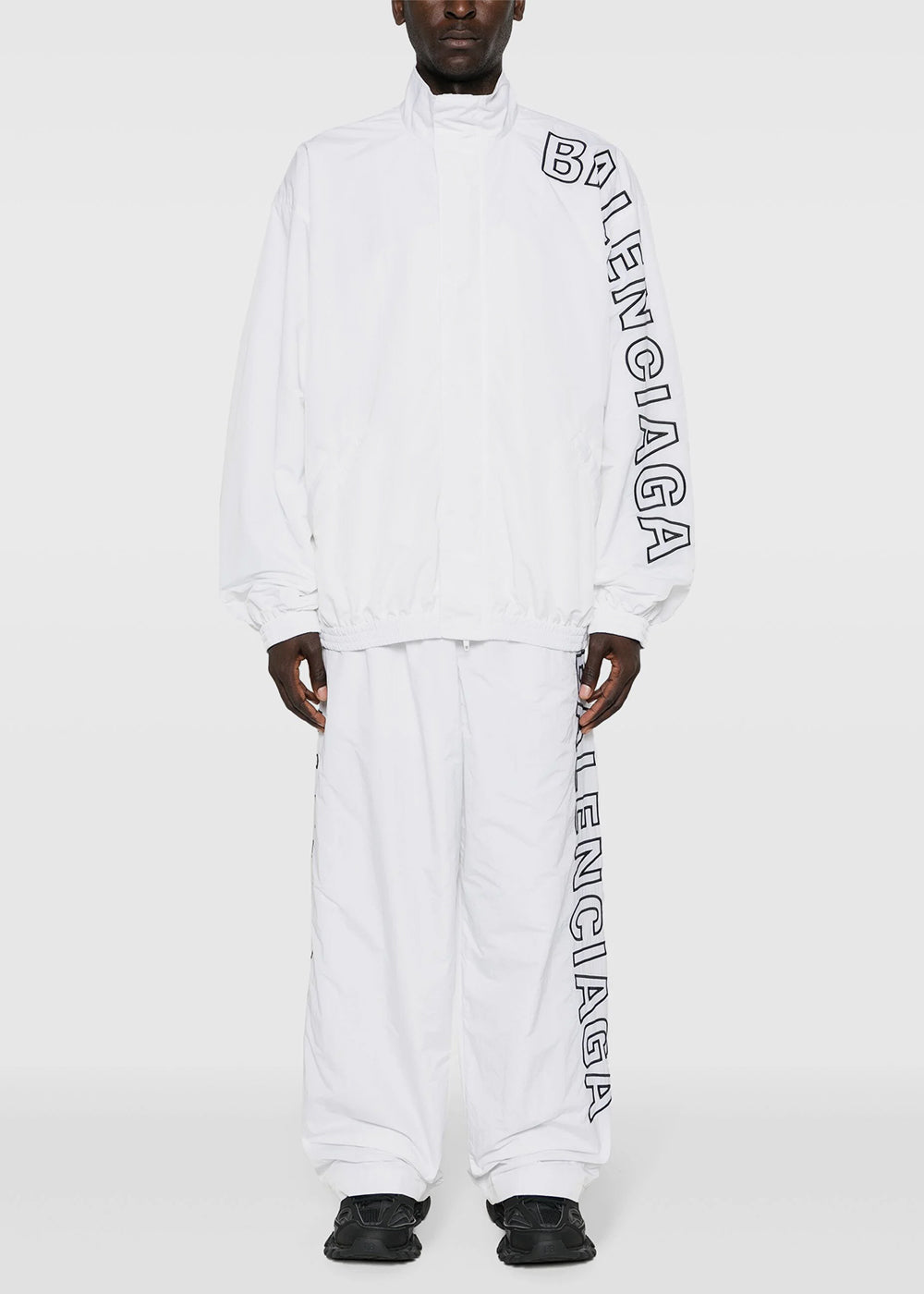 White Tracksuit Jacket Balenciaga оригінал – Купити в Україні – вид ззаду