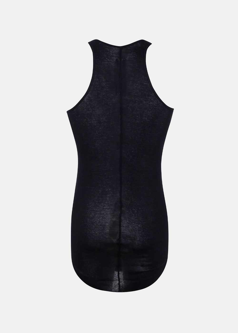 Black Rib Tank Top Rick owens – Гарантія оригінальності – вид ззаду