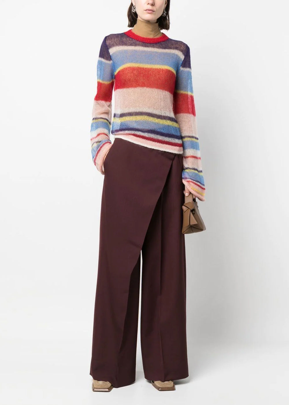 Multicolour-Block Knit Jumper Acne studios – Гарантія оригінальності – вид ззаду