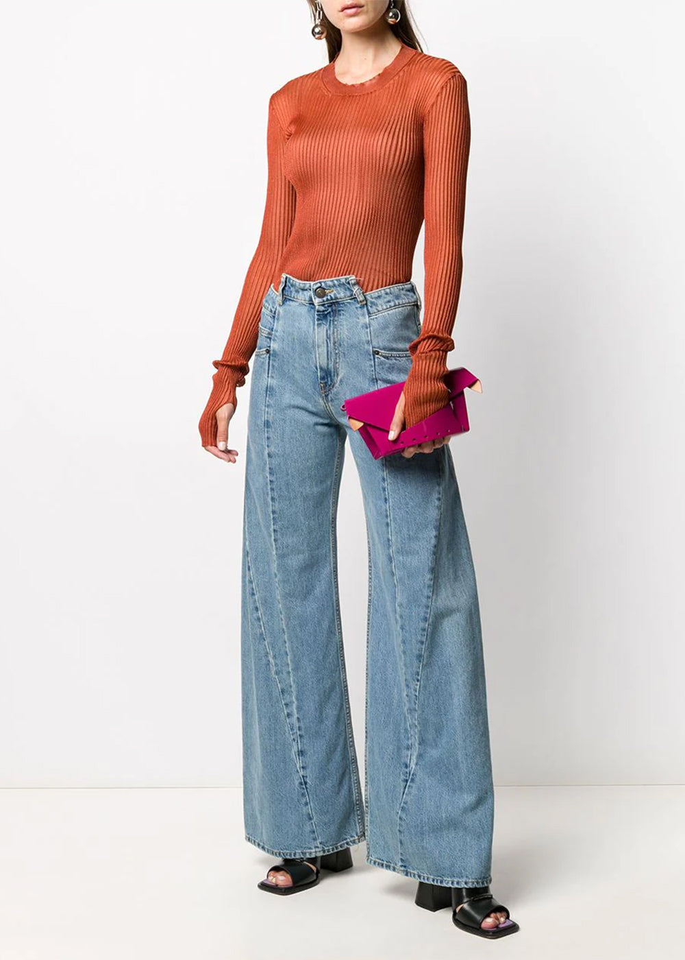 Blue Five Pockets Boyfriend Jeans Maison margiela – Гарантія оригінальності – вид ззаду