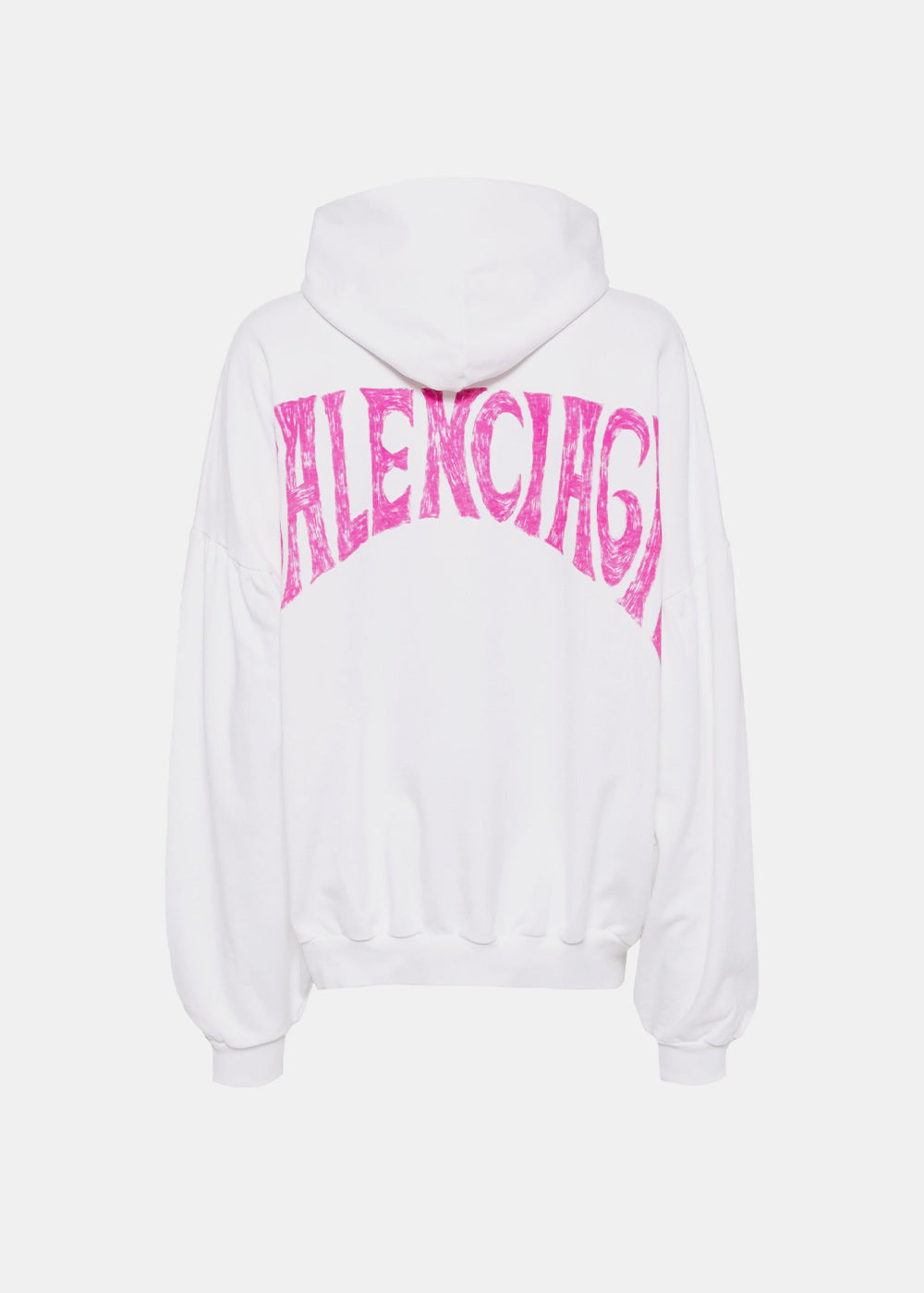 White Paris Tropical Hoodie Balenciaga – Гарантія оригінальності – вид ззаду