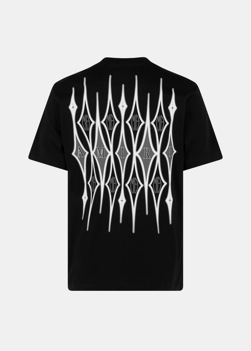Оригінальна Black Argyle T-Shirt Amiri – вид ззаду