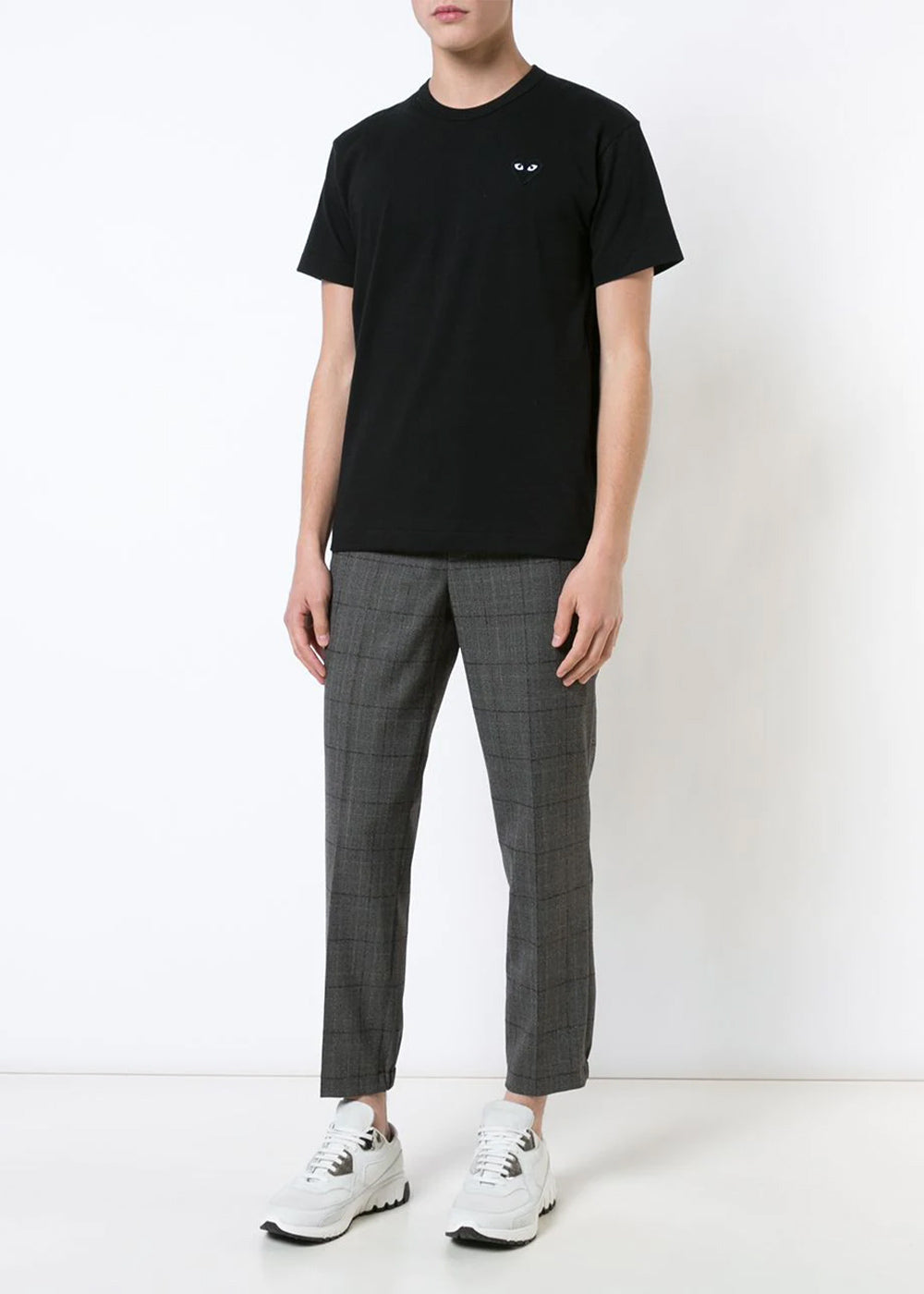 Black & Black Heart Patch T-Shirt Comme des garcons – Гарантія оригінальності – збільшений вид