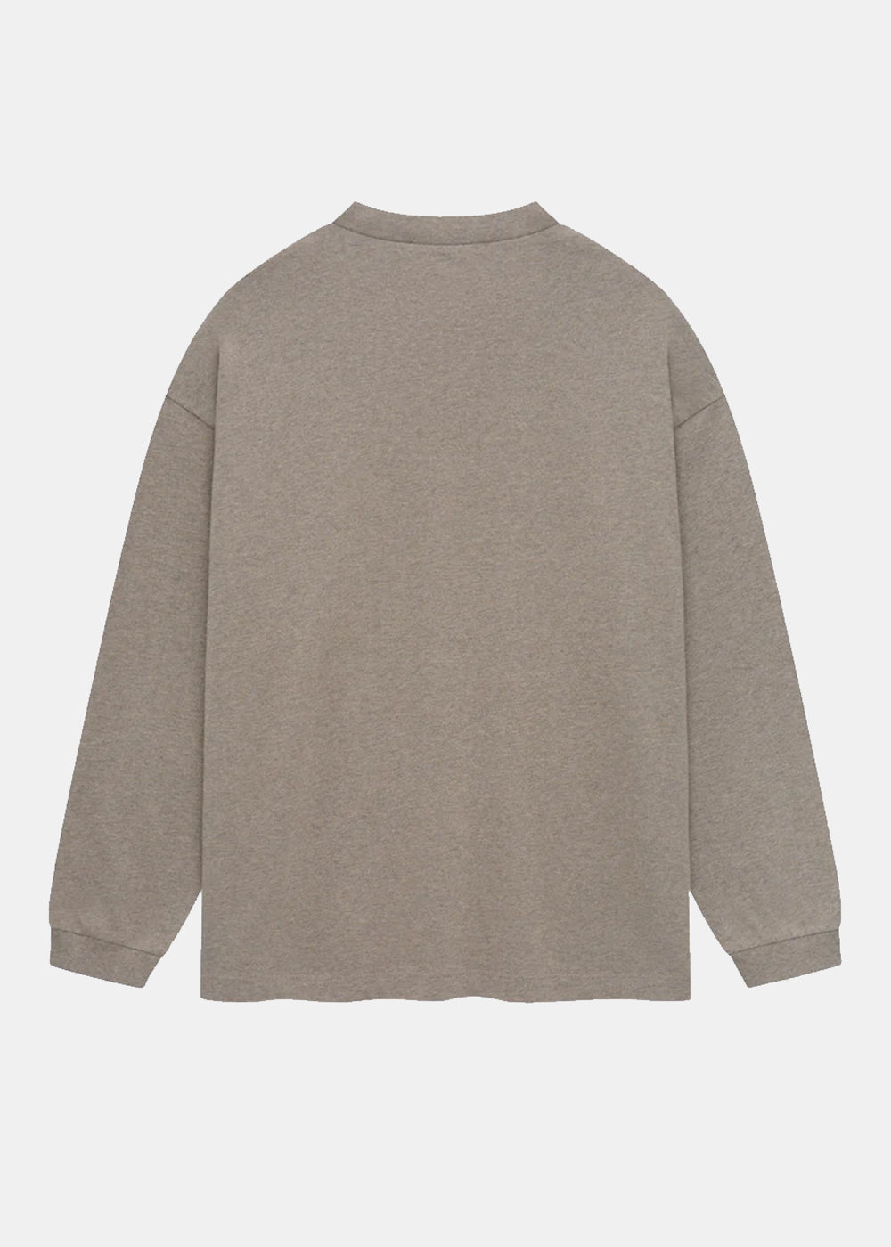 Heather Grey Jersey Long Sleeve Tee Fear of god – Гарантія оригінальності – вид ззаду