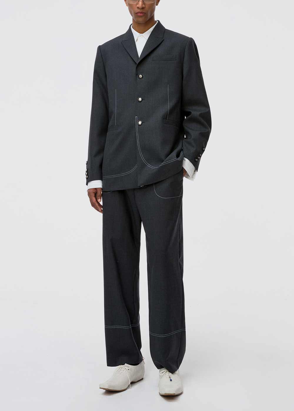 Grey Regular Fit Slacks Ader error – Гарантія оригінальності – вид ззаду