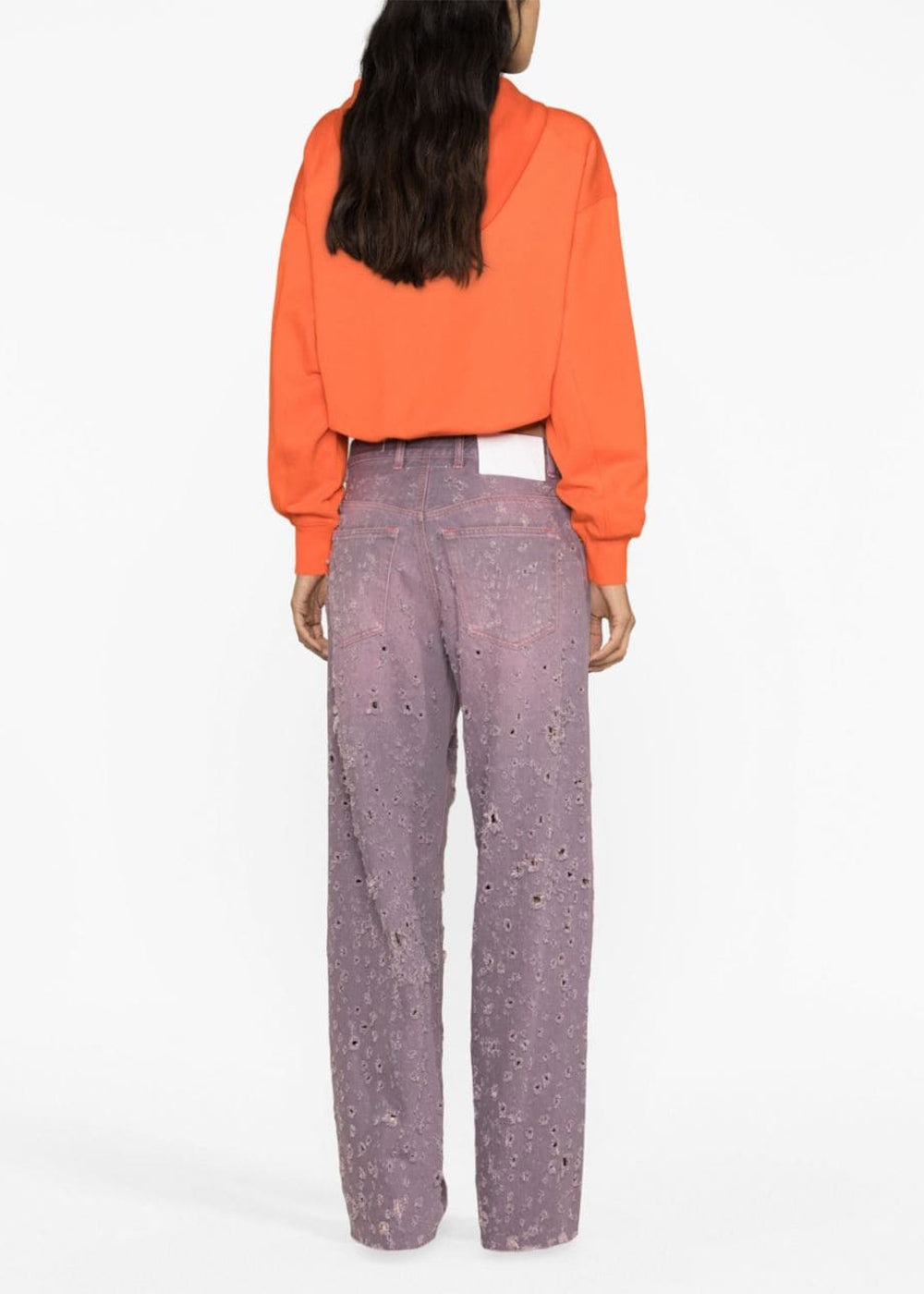 Оригінальна Purple Distressed-Effect Jeans Maison margiela – збільшений вид